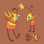  2018 3_toes absurd_res alternate_form ambiguous_gender animate_inanimate anthro armless avian beak biped bird blue_eyes brown_background crying digital_drawing_(artwork) digital_media_(artwork) directional_arrow eliotlime english_text feathered_wings feathers fluffy front_view full-length_portrait hi_res looking_down model_sheet multicolored_feathers multiple_images nude open_beak open_mouth orange_feathers portrait red_feathers side_view simple_background small_wings solo species_name sponge sponge_monster standing tears text toes toony wings yellow_feathers 