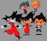  :d armor black_eyes black_hair blonde_hair blue_eyes blue_hair blush_stickers boots crossed_arms crossed_legs dougi dragon_ball dragon_ball_super dragon_ball_z earrings floating frown full_body gloves gogeta green_eyes grey_background halo hand_on_hip jewelry leg_up looking_at_viewer looking_away male_focus multiple_boys open_mouth outstretched_arms potara_earrings running serious shadow short_hair simple_background smile son_gokuu spiked_hair spread_legs standing star super_saiyan super_saiyan_blue suzuka_g thumbs_up translation_request v-shaped_eyebrows vegeta vegetto wristband 