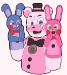  2018 animatronic bear bonnet_(fnafsl) bow_tie digital_media_(artwork) female five_nights_at_freddy&#039;s funtime_freddy_(fnafsl) fur group lagomorph machine male mammal puppet puppet_bonnie_(fnafsl) rabbit robot sister_location sty_bg9 video_games 