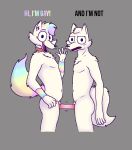  anthro arctic_fox brother brothers canine conjoined digital_media_(artwork) duo fox male male/male mammal rainbow siamese_twins sibling stuck_together theyton twins 