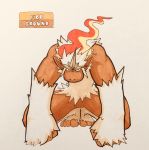  2018 4_toes alternate_color alternate_species ambiguous_gender ape arm_tuft biceps big_hands black_eyes brown_skin crouching crystal english_text fak&eacute;mon feral fire firefightdex fist flaming_hair front_view full-length_portrait fur hair hatching_(technique) hi_res infernape looking_at_viewer mammal marker_(artwork) mfanjul mixed_media muscular muscular_ambiguous nintendo pen_(artwork) pok&eacute;mon pok&eacute;mon_(species) portrait primate pseudo_clothing raised_heel semi-anthro shadow simple_background slit_pupils solo stare text toes toony traditional_media_(artwork) video_games white_background white_fur 