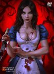  alice alice:_madness_returns cleavage dress logan_cure weapon 