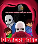  aftertale animated_skeleton bone chara_(undertale) clothed clothing coat english_text gaster geno_sans_(aftertale) group hi_res human jacket looking_at_viewer male mammal not_furry protagonist_(undertale) sans_(undertale) scarf skeleton text undead undertale unknown_artist video_games 