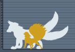  arctic_wolf canine female feral fox kira_redpaw luca male mammal nine_tailed_fox rio_redpaw silhouette size_chart two_tail wolf 
