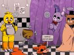  2018 ak_akikaze animatronic anthro avian bear bird bonnie_(fnaf) bow_tie canine chica_(fnaf) chicken digital_media_(artwork) eye_patch eyewear female five_nights_at_freddy&#039;s fox foxy_(fnaf) freddy_(fnaf) group lagomorph machine male mammal rabbit robot simple_background video_games 