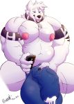  a0n a0nmaster a0nsecretroom absurd_res anthro balls big_balls big_muscles bulge canine collar cum dog hi_res huge_balls hyper hyper_balls hyper_penis male mammal muscular muscular_male nipples pecs penis phone ritsukaxan samoyed signature slightly_chubby solo vein veiny_penis 