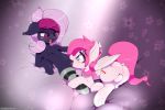  2018 absurd_res chest_tuft clothing cunnilingus cutie_mark digital_media_(artwork) duo equine fan_character female hair hi_res legwear mammal masturbation my_little_pony n0nnny open_mouth oral pussy sex striped_legwear stripes tongue tongue_out tuft vaginal wings 
