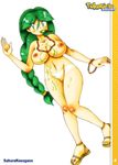  braid breasts cheryl green_hair highres momi_(pokemon) nintendo nipples nude pokemon popsicle pussy sakurakasugano uncensored 