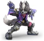  anthro canine claws clothing eye_patch eyewear fur grey_fur male mammal nintendo red_eyes star_fox super_smash_bros super_smash_bros._ultimate video_games wolf wolf_o&#039;donnell 