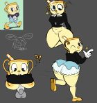  ?! absurd_res areola big_breasts big_butt bloomers bottomless breasts butt clothed clothing cum cum_on_clothing cum_on_face cuphead_(game) disembodied_penis dizzy duo female hi_res humanoid looking_at_viewer male male/female ms._chalice multiple_images nailstrabbit nipples not_furry object_head one_eye_closed panties penis pussy sex short_stack signature sketch skirt solo solo_focus titfuck underwear upskirt wink 