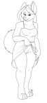  2018 canine dog female flashing husky line_art looking_at_viewer mammal morgan no_underwear os pussy smile upskirt 