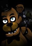  2018 absurd_res animatronic anthro avian bear bonnie_(fnaf) bow_tie chica_(fnaf) digital_media_(artwork) five_nights_at_freddy&#039;s freddy_(fnaf) hat hi_res lagomorph machine mammal rabbit robot shu_20625 simple_background top_hat video_games 