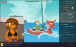  anthro bra chat clothing controller english_text equine fan_character female horse mammal marsminer my_little_pony nintendo pony princess_zelda solo text the_legend_of_zelda twitch underwear venus_spring video_games 