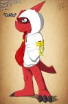  axl_shoutmon clothing digimon dragon heibanhikaru hoodie shoutmon 