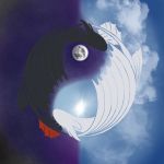  absurd_res cloud dragon duo female hi_res how_to_train_your_dragon invalid_tag light_fury male male/female moon night_fury sky star sun toothless wings yin_yang 