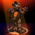  2018 88歩 animatronic anthro bear bow_tie digital_media_(artwork) five_nights_at_freddy&#039;s freddy_(fnaf) machine male mammal robot simple_background video_games 