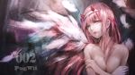  darling_in_the_franxx long_hair pink_hair tagme_(artist) watermark zero_two 