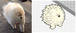  against_wind animated canine dog feral flipnote_studio fluffy keke mammal pomeranian real squint toony walking windy 
