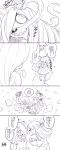  absurdres comic commentary_request greyscale highres kagari_atsuko little_witch_academia long_hair magic monochrome monster multiple_girls slimy sucy_manbavaran tama_(tm_suac) tongue translation_request 