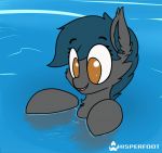  2018 ambiguous_gender animated bat_pony bubble digital_media_(artwork) equine fan_character feral hair mammal my_little_pony open_mouth solo speck water whisperfoot 