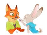  anthro blueberry_(fruit) canine clothing cute disney female food fox fruit judy_hopps lagomorph male mammal nick_wilde rabbit source_request unknown_artist zootopia 