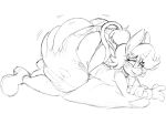  2017 anthro bean_bag big_butt big_thighs biped biting_lip black_and_white blush boon_(vimhomeless) bracelet butt butt_expansion clothed clothing digital_drawing_(artwork) digital_media_(artwork) equine expansion eyelashes female flat_chested footwear full-length_portrait fully_clothed gloves hair half-closed_eyes horn huge_butt jewelry line_art looking_pleasured lying mammal midriff monochrome motion_lines on_front panties pants portrait rabid shirt shoes short_hair shorts side_view simple_background sketch small_waist smile snout solo sweat sweatdrop tail_tuft thong torn_clothing torn_pants tuft underwear unicorn whale_tail white_background 