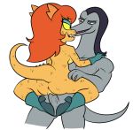  anthro anus boots butt clothing cosma crossover dzk female footwear hair lizard long_hair male male/female naughty_face ok_k.o.!_let&#039;s_be_heroes penetration penis pussy reptile scalie sex stand_and_carry_position standing star_vs._the_forces_of_evil toffee_(svtfoe) vaginal vaginal_penetration 