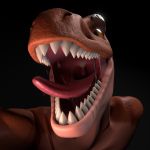  2016 3d_(artwork) anthro blender_(software) digital_media_(artwork) dinosaur doublescale first_person_view imminent_vore invalid_tag nevix_(character) raptor reaction_image saliva scalie teeth theropod vore 