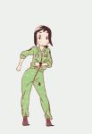  5girls animated animated_gif black_hair brown_hair character_request dancing hisone_to_masotan jumpsuit multiple_girls screencap 