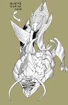  antennae anus bug censored insect kbtmsboy monochrome monster monster_hunter monster_hunter_xx no_humans partially_colored 