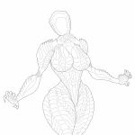  b-9-m-3 big_breasts black_and_white breasts crossgender female humanoid lost_in_space machine monochrome not_furry pose robot robot_b9 saidra solo 