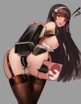  anus areolae ass bangs bar_censor black_hair black_legwear blunt_bangs blush breasts censored cum cum_in_pussy dinergate_(girls_frontline) dress dress_pull elbow_gloves eyebrows_visible_through_hair flower garter_straps girls_frontline gloves grey_background hair_flower hair_ornament hairband highres kibellin large_breasts lipstick long_hair looking_at_viewer machine makeup nipples object_insertion parted_lips puffy_nipples pussy qbz-95_(girls_frontline) sex_machine sidelocks simple_background skindentation solo teeth thighhighs thighs uterus vaginal very_long_hair white_gloves white_hairband x-ray yellow_eyes 