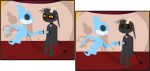  2018 blind_specter cuphead_(game) demon digital_drawing_(artwork) digital_media_(artwork) fur galaxybun54 ghost horn humanoid male pointy_ears simple_background spirit the_devil_(cuphead) video_games 