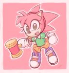  2018 amy_rose anthro balitix clothing female hair hairband hedgehog mammal pink_hair rosy_the_rascal solo sonic_(series) sonic_cd video_games 