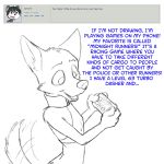  2018 anthro bottomless canine clothed clothing collar cub digital_media_(artwork) english_text female flat_chested fur mammal misterpickleman nipples open_mouth question simple_background taylor_knight text video_games wolf young 
