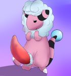  balls big_penis caprine flaaffy male mammal masterx94 nintendo nude open_mouth penis pok&eacute;mon pok&eacute;mon_(species) simple_background solo standing tapering_penis video_games wool 