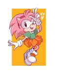  2018 amy_rose anthro chibicmps clothing female hairband hedgehog mammal rosy_the_rascal solo sonic_(series) sonic_cd video_games 
