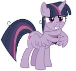  2018 absurd_res alpha_channel cutie_mark equine female feral friendship_is_magic grin hair hi_res horn mammal masemj mean_twilight_(mlp) my_little_pony reaction_image simple_background smile solo transparent_background twilight_sparkle_(mlp) unicorn_horn winged_unicorn wings 