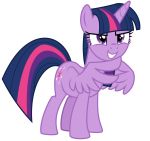  2018 absurd_res alpha_channel cutie_mark equine female feral friendship_is_magic grin hair hi_res horn mammal masemj my_little_pony reaction_image simple_background smile solo transparent_background twilight_sparkle_(mlp) unicorn_horn winged_unicorn wings 