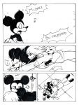  black_and_white chibicutelucy comic comic_page dialogue disney doujinshi female human kingdom_hearts loretoons male mammal manga mickey_mouse minnie_mouse monochrome mouse riku_(kingdom_hearts) rodent round_ears spanish square_enix text traditional_media_(artwork) una_tercer_rueda video_games 