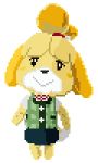  alpha_channel animal_crossing animated bra breasts charyoshi clothing digital_media_(artwork) featureless_crotch female fur isabelle_(animal_crossing) nintendo nude panties pixel_(artwork) simple_background smile solo transparent_background underwear undressing video_games yellow_fur 