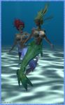  3d_(artwork) big_breasts breasts daz3d dazstudio digital_media_(artwork) duo female hair humanoid hybrid marine merfolk mythical nipples nude xlef 