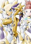  digimon karabiner renamon rika_nonaka tagme 