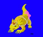  animated armadillomon bpq00x digimon ditto nintendo pokemon 