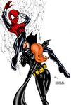  barbara_gordon batgirl crossover dc marvel may_parker miravi spider-girl 