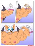  atariboy big_muscles breasts female hyper hyper_muscles muscles muscular_female nipples rouge_the_bat sega sonic_(series) sonic_team 