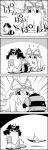  animal_ears bow comic commentary_request cup emphasis_lines futatsuiwa_mamizou gap glasses greyscale hair_bow hair_brush hat hat_ribbon highres holding holding_cup leaf leaf_on_head long_hair mob_cap monochrome motion_lines no_humans pince-nez raccoon_ears raccoon_tail ribbon severed_hair shaded_face smile sparkle tail tail_brushing tani_takeshi thumbs_up touhou translation_request trembling yakumo_yukari yukkuri_shiteitte_ne yunomi 