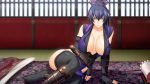  huge_breasts kunoichi ponytail tagme thighhighs 