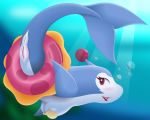  2018 animal_genitalia big_breasts blush bomberman bomberman_jetters breasts busty_feral cetacean digital_drawing_(artwork) digital_media_(artwork) dolphin dolphin_bomber eyelashes female feral fin infamousrel inflatable lipstick looking_at_viewer makeup mammal marine open_mouth pokeandpenetrate pool_toy presenting presenting_pussy pussy raised_tail rubber seashell_bra shiny slit solo swim_ring water 