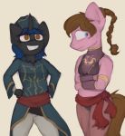  anthro changeling clothed clothing crossdressing dusty_tomes equine fan_character female horse male mammal marsminer my_little_pony pony 